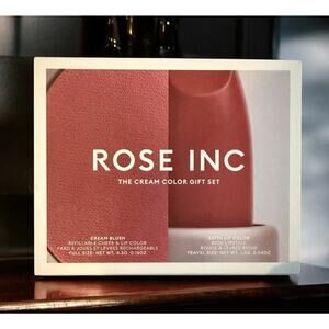 ROSE INC The Cream Color Lip & Cheek Set POETIC / HIBISCUS ~ NEW IN BOX